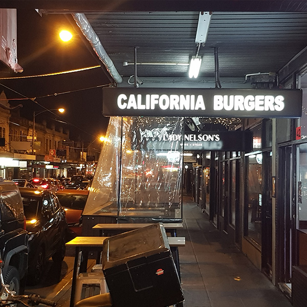 The California Classic Burger available at California Burgers Windsor